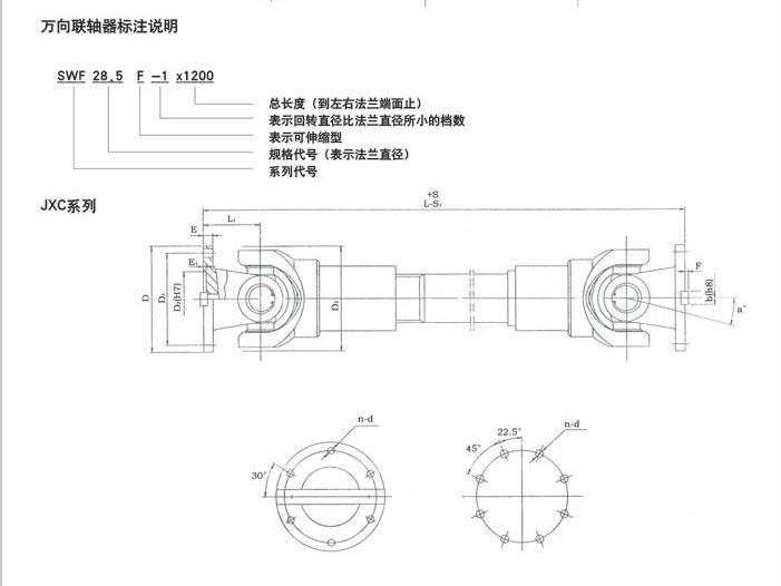 JXC,SWF型万向联轴器