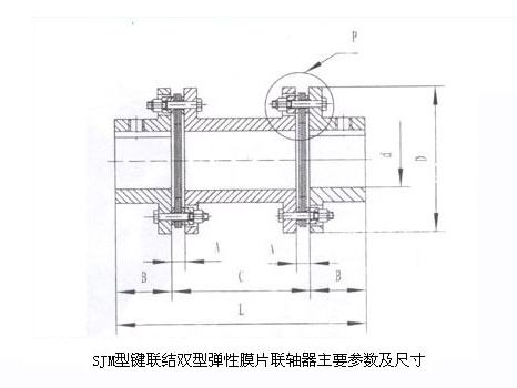 SWC-DH型短伸缩焊接式万向联轴器